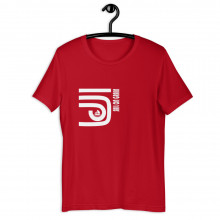 SAILONGRAIN Red Unisex  T-Shirt_ WHITE LOGO DESIGN