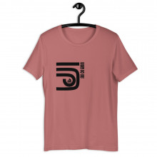 SAILONGRAIN Mauve Unisex T-Shirt_ BLACK LOGO DESIGN